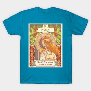 O zodiaco e o signo Peixes T-Shirt